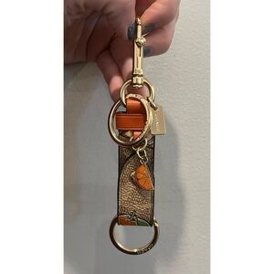 Coach Orange Key Clip Trigger!